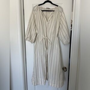 Everlane Cotton Poplin Striped Dress